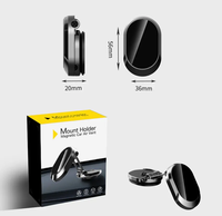 Support magnétique universel pour téléphone de voiture, support magnétique pliable pour tableau de bord, 360° °   Support de téléphone en métal réglable en hauteur et rotatif