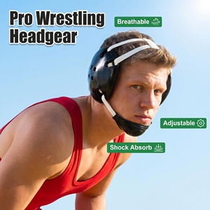 Casco personalizado ligero Unisex de alta calidad para lucha libre Boxeo Sparring Grappling Protector auditivo - Product Image 6