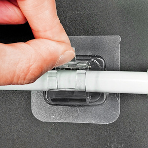 No-drill curtain rod <b>hooks</b>, curtain rod clips, curtain telescopic rod <b>adhesive</b> <b>hooks</b>, crossbar <b>adhesive</b> brackets and clips - Product Image 1
