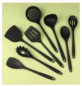 Bao Gồm Tất Cả 9-Mảnh Silicone Đồ Dùng Nhà Bếp Đặt Không Dính <span class=keywords><strong>Pan</strong></span> Và Nấu Ăn Muỗng Thực Phẩm Cấp Xẻng Cho Hộ Gia Đình Sử Dụng - Product Image 5