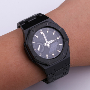 Bracelet de montre de luxe en acier inoxydable GA2100 <span class=keywords><strong>Ga2110</strong></span> et kit de boîtier Mod pour <span class=keywords><strong>Casio</strong></span> <span class=keywords><strong>G</strong></span> <span class=keywords><strong>Shock</strong></span> Ga2100 <span class=keywords><strong>GA2110</strong></span> - Product Image 6