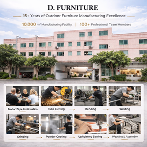 Sofá de Exterior Moderno y Lujoso, Muebles de Jardín de Aluminio con Cuerda Tejida a Mano para <span class=keywords><strong>Terraza</strong></span> de Hotel, Villa y Piscina de Resort - Product Image 5