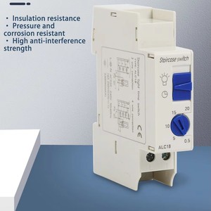 Interruptor de temporizador de iluminación de escalera de riel Din 16A 220VAC para iluminación de pasillo temporizador de riel Din mecánico ALC18 relé de temporizador - Product Image 3