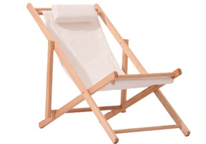Sillas <span class=keywords><strong>de</strong></span> playa <span class=keywords><strong>de</strong></span> madera fuerte <span class=keywords><strong>de</strong></span> tela Oxford con diseño personalizado, sillas <span class=keywords><strong>de</strong></span> salón portátiles plegables con almohada para Francia Chateau Fontenil - Product Image 4