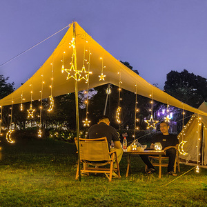 Guirlande <span class=keywords><strong>lumineuse</strong></span> LED en plastique pour intérieur et extérieur, camping, étoiles, lune, Noël, décorations de fêtes, <span class=keywords><strong>boule</strong></span> votive, éclairage 8 modes, rechargeable - Product Image 4