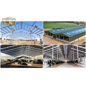 Edificio <span class=keywords><strong>de</strong></span> Almacenamiento Metálico Prefabricado Económico, Establos para Ganado, Estructura <span class=keywords><strong>de</strong></span> Acero Prefabricada, Cobertizo para <span class=keywords><strong>Vacas</strong></span> en <span class=keywords><strong>Venta</strong></span> - Product Image 4