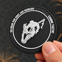 Patchs PVC 3D personnalisés de haute qualité, badges en caoutchouc tactiques à boucle auto-agrippante pour harnais d'animal, gilet, sac à dos, veste
