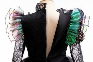 TV & Movie Wicked Witch Black Suit Girls Glinda Gothic <span class=keywords><strong>Tutu</strong></span> Falda Halloween Holiday Performance Juego de rol Black Wicked Dress - Product Image 5