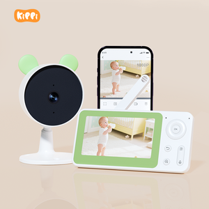 Monitor para bebés de 2MP, pantalla de 4,3 pulgadas, conversación bidireccional, visión nocturna, detección de ruido, recordatorio de alimentación, transmisión inalámbrica de 2,4 GHz - Product Image 1