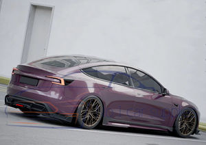 2024New Model 3 Aero Kit Accessoires de carrosserie Lèvre avant Diffuseur arrière Jupes latérales pour <span class=keywords><strong>Tesla</strong></span> Mode 3 Highland Bodykit Fibre de carbone - Product Image 6