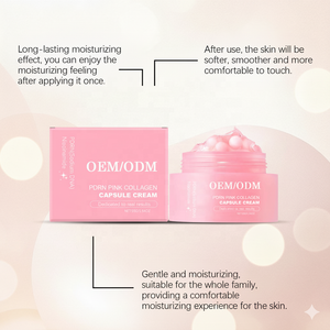 Crème en capsules de collagène rose PDRN <span class=keywords><strong>ADN</strong></span> de saumon coréen, OEM, marque privée, soin du visage anti-âge, traitement raffermissant - Product Image 2
