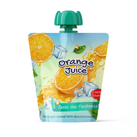 Sachets debout pour liquide à cocktail avec bec gratuit personnalisé pour l'industrie alimentaire sac d'emballage vide pour emballage de liquide de jus et de poudre