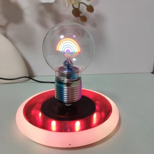 HCNT 16-Color Gradient <b>Light</b> Base Floating Romantic <b>Rainbow</b> <b>Light</b> Bulb Touch Control Automatic lifting Bulb <b>Light</b> Home Gifts - Product Image 1