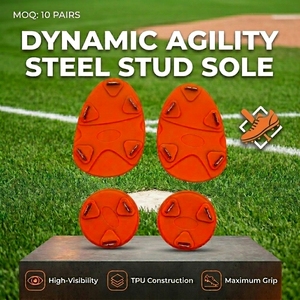 Wholesale Custom Self-adhesive Baseball Cleat <strong>Soles</strong> Split Design TPU Wearable <strong>Stick</strong> on Cleat Pads for Sneaker Modification - Product Image 2
