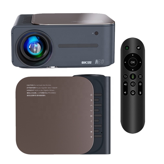 WF Factory Direct M8 Projector 4K 1080P WiFi BT HD High Lumens Portable Video Projector 4K