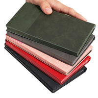 Tout nouveau journal A5 avec logo personnalisé en cuir PU recyclé de qualité supérieure 100 feuilles de cahier à couverture rigide vert cahier à signer