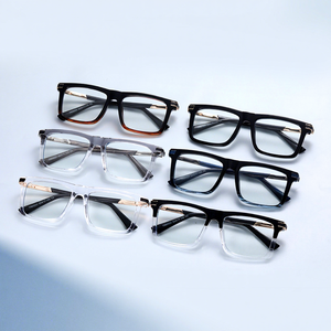 <span class=keywords><strong>Occhiali</strong></span> Vintage <span class=keywords><strong>Anti</strong></span> <span class=keywords><strong>Luce</strong></span> <span class=keywords><strong>Blu</strong></span> a Righe per Uomo, Montatura Quadrata in TR90, Compatibili <span class=keywords><strong>con</strong></span> <span class=keywords><strong>Lenti</strong></span> da Miopia, Stile Casual e Business - Product Image 4