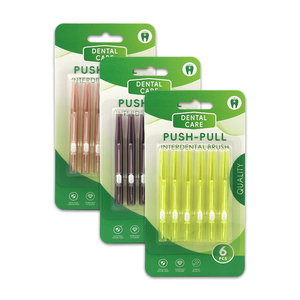 Pennelli interdentali con Design Push-pull con rimozione della placca della testina - Product Image 1