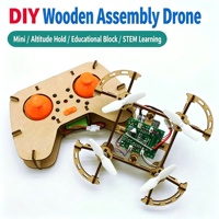 Kit de drone en bois à assembler soi-même avec maintien d'altitude, modèle éducatif STEM pour étudiants