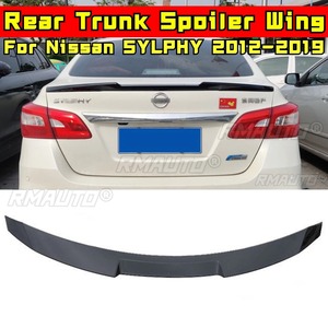 สปอยเลอร์หลังรถยนต์ SYLPHY สีดำเงา สปอยเลอร์หลังคาท้ายรถ ชุดแต่งสำหรับ Nissan SYLPHY 2012-2019 อุปกรณ์ตกแต่งรถยนต์ - Product Image 2