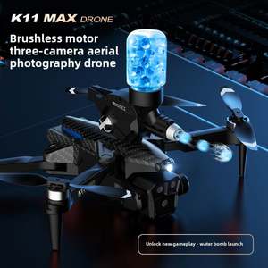 Dron K11 Max con Motor sin Escobillas, Flujo Óptico, Control Remoto de Cuatro Ejes, Tres Cámaras, Lanza Bombas de Agua - Product Image 3