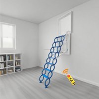 Accès pratique Escalier télescopique de grenier électrique intérieur Échelle de loft pliante automatique Accès escalier pliable en acier