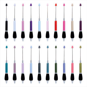 ปากกาลูกปัดพลาสติกแบบทำมือมาใหม่พร้อมด้ามจับฟองน้ำปากกาลูกลื่นน่ารักสีสำหรับ2026 - Product Image 5