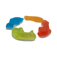 Bonbons Gélifiés en Gros Dauphin Bleu et Blanc, Bonbons Gélifiés à Mâcher pour Fêtes, Bonbons Gélifiés Savoureux, Vente Chaude