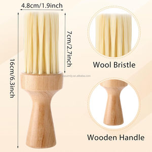 Brosse à cheveux personnalisée avec logo pour barbier, brosse à dépoussiérer le cou pour la coupe de cheveux, brosse douce pour nettoyer le cou à domicile, outil professionnel de salon - Product Image 3