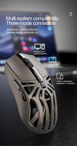 Ratón para Juegos SMAILWOLF RS8 Tri-Modo, Ergonómico, 10000 DPI, 1000Hz de Frecuencia de Sondeo, Pantalla Digital RGB, Ratón Programable Ligero para FPS - Product Image 3