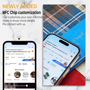 Low MOQ Fashion OEM ODM A5 Premium Tartan Fabric Vegan Leather Office Supplies Check Pattern NFC Luxury Custom Journal Notebook - Product Image 5