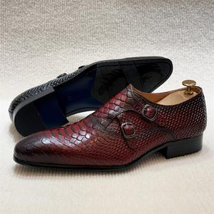 <span class=keywords><strong>Scarpe</strong></span> <span class=keywords><strong>eleganti</strong></span> da <span class=keywords><strong>uomo</strong></span> in pelle italiana con elegante fibbia per cinturino-ufficio, festa, matrimonio - Product Image 5