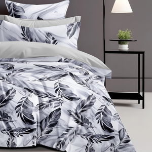 Ensemble de housse de couette en coton imprimé pour lit queen size, 2 places, 3 pièces, 200TC, respirant, écologique - Product Image 3