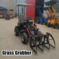 Vier-in-Eins Kleiner Radlader Mini-Frontlader Kompakter Schaufellader für Hof und Materialtransport