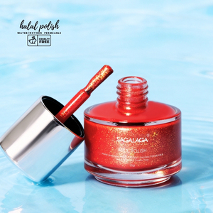 SAGALAGA Vernis à ongles Halal respirant, sans cruauté, végétalien, perméable à l'eau, brillant, longue tenue, multicolore, Halal - Product Image 6
