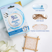 PurFresh Lot de 4 Sachets Parfumés Modernes aux Fleurs pour SPA Aquatique, Décoratifs et Fonctionnels à Suspendre dans Tiroirs et Placards