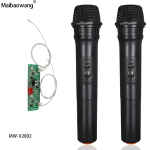 Vente en gros Microphone sans fil VHF avec carte PCB récepteur pour chariot microphone sans fil avec module récepteur ktv micro portable