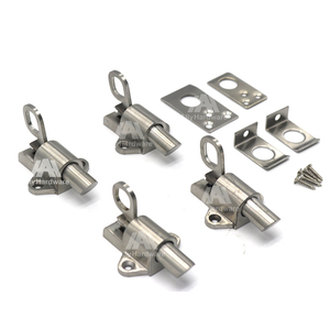 Loquet à ressort moderne personnalisé en aluminium et acier inoxydable pour porte de toilettes, <span class=keywords><strong>fenêtre</strong></span> et porte de patio - Product Image 2