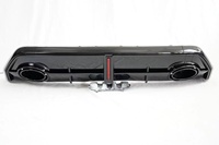 Kit de Diffuseur Arrière Audi A3 Retrofit Upgrade RS3 avec Petite Lèvre Arrière Circulaire en Fibre de Carbone Sèche Haute Température