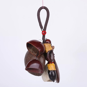 Wholesale Ethnic Handicraft Natural Dried Fruit Shell Hanging Decor DIY Car Mirror Pendant <b>Wind</b> <b>Chime</b> - Product Image 1