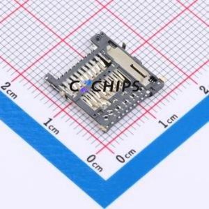 MT102032712 SD Card / Memory Card Connector SMD Connector Self-Return Type MicroSD Card (TF Card) 1.67mm - Product Image 2