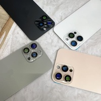 Panel Trasero de Vidrio con Orificio Grande para iPhone 16 Series, Carcasa de Batería con Cámara Grande, Puerta Trasera de Vidrio Amplia para iPhone 16 Pro