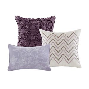 DB Modern Floral Geometric Printed <b>Quilt</b> Set 6 Piece Taupe <b>Throw</b> Pillows <b>for</b> Full/Queen <b>Beds</b> Cotton Filled Bedding <b>for</b> Hotels - Product Image 2