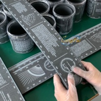 Longtai Economy Paper Tube Gauge, Reinforced Pipe Diameter Measuring Tool, Household Repair Specialized Gauge