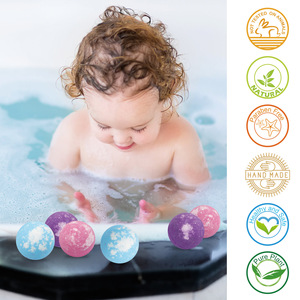 Boule de bain bio personnalisée pour fournitures de bain, marque propre, mousse de bain moussante, bombes de bain moussantes faites à la main - Product Image 2