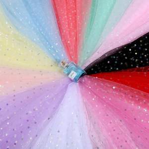 Estampage à chaud à pois hexagone feuille tulle maille tissu paillettes sequin tulle maille tissu <span class=keywords><strong>pour</strong></span> robe de soirée - Product Image 1