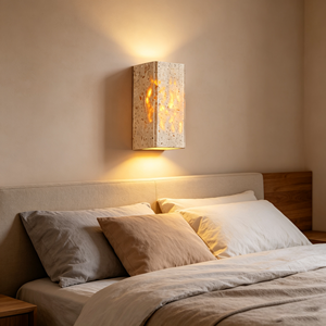 Lámpara de Pared de Estilo Wabi-Sabi para Villa de Diseño, Lámpara de Pared de Piedra Amarilla, Iluminación Ambiental Impermeable para Hoteles y Restaurantes - Product Image 4