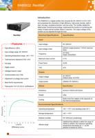 R4850G2 un redresseur numérique qui convertit le 85 ~ 300VAC en 53.5 VDC 3000w avec extrémité ACC