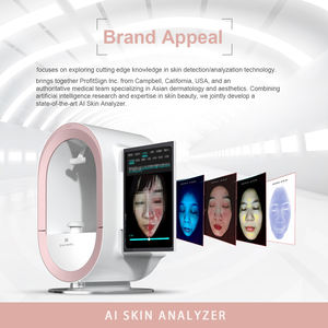 Équipement de beauté intelligent AI Diagnostic d'image numérique 3D <span class=keywords><strong>Dermatoscope</strong></span> Scanner de visage Analyseur de peau Facial - Product Image 4