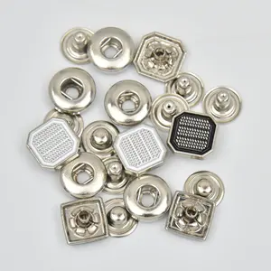 Wholesale factory price zinc alloy 11mm press metal snap button thobes tailor button